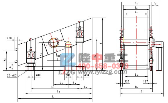 圆振动筛图纸 圆振动筛图纸